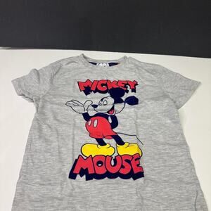 Disney Mickey Mouse grey t-shirt Size XS 5/6 years